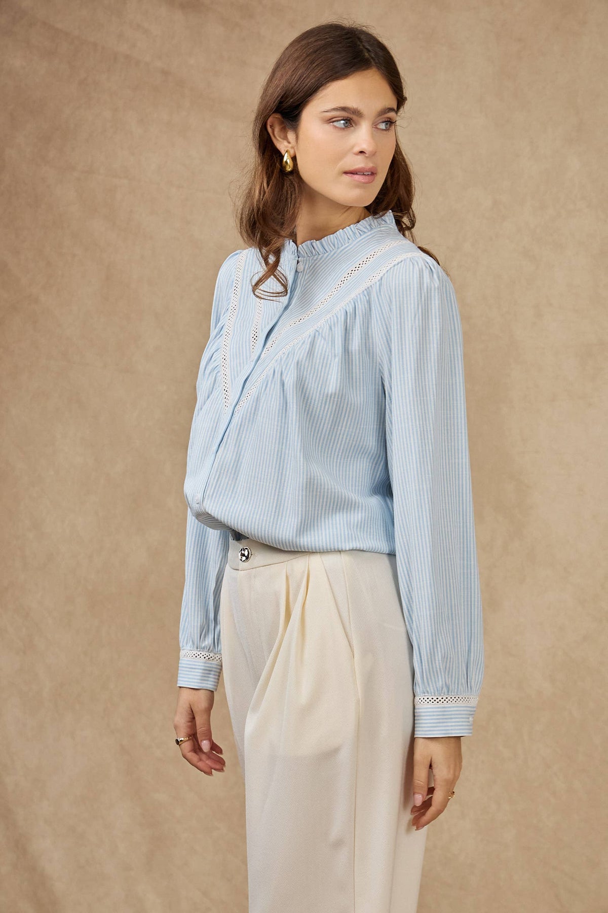Gigi striped blouse - Blue