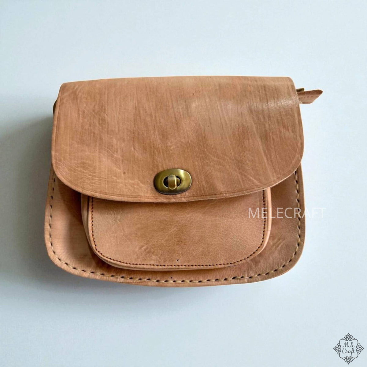 Leather Cross Body Bag – Crossbody Purse for Women: Dark Brown