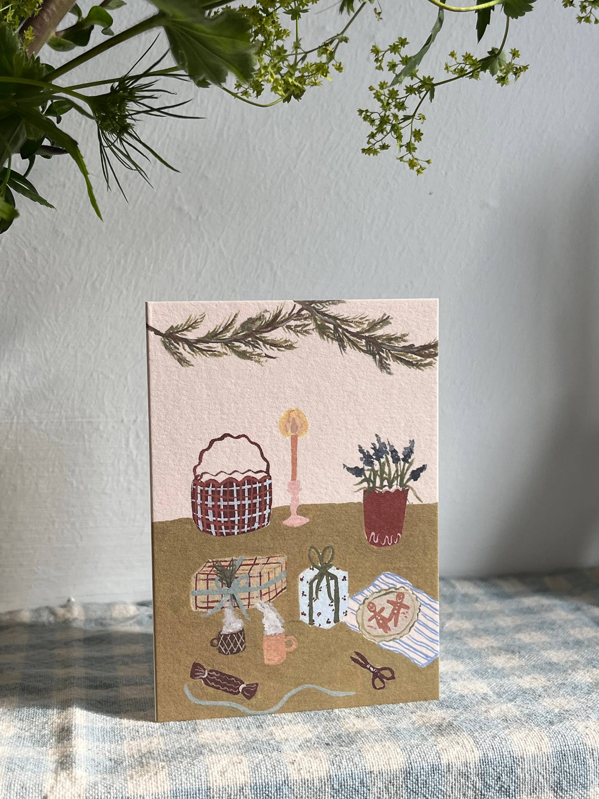 Winter Table Mini Christmas card