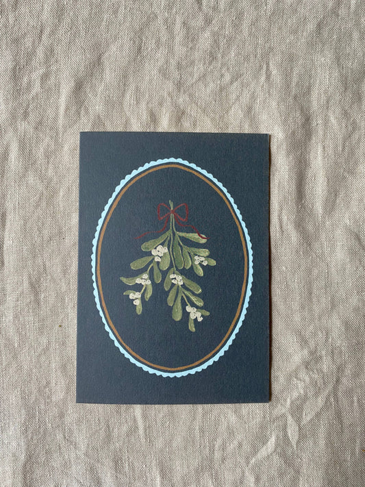 Mistletoe Christmas card