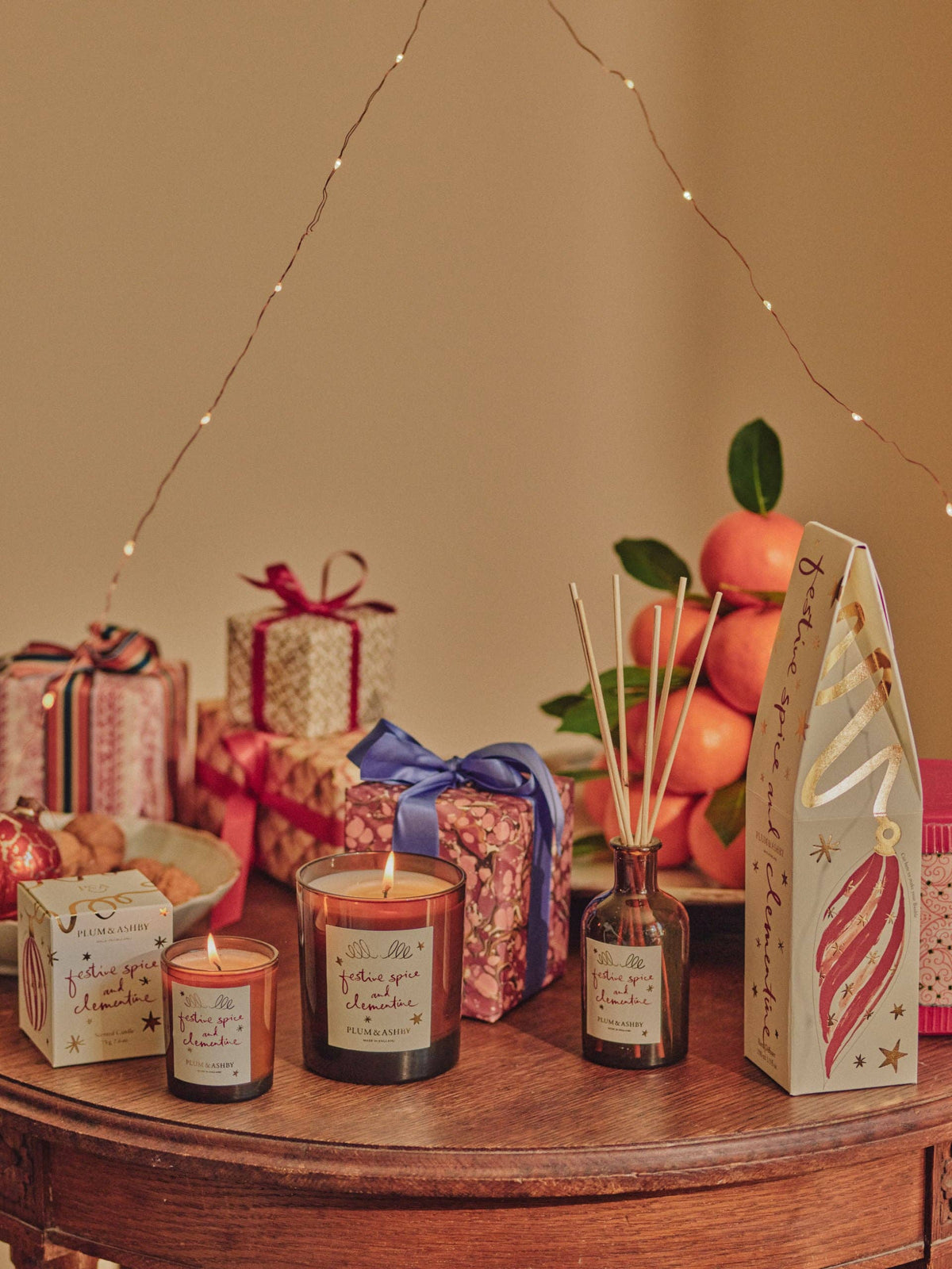 Festive Spice & Clementine Candle - Plum & Ashby 220g