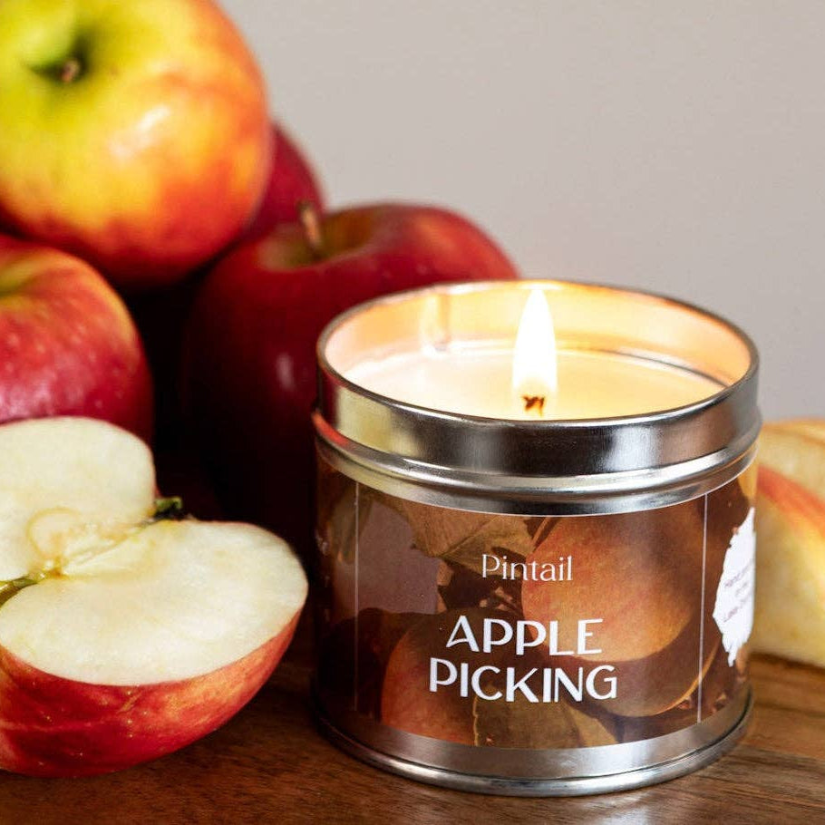 Apple Picking Tin Candle