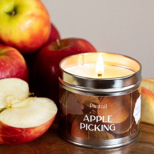 Apple Picking Tin Candle