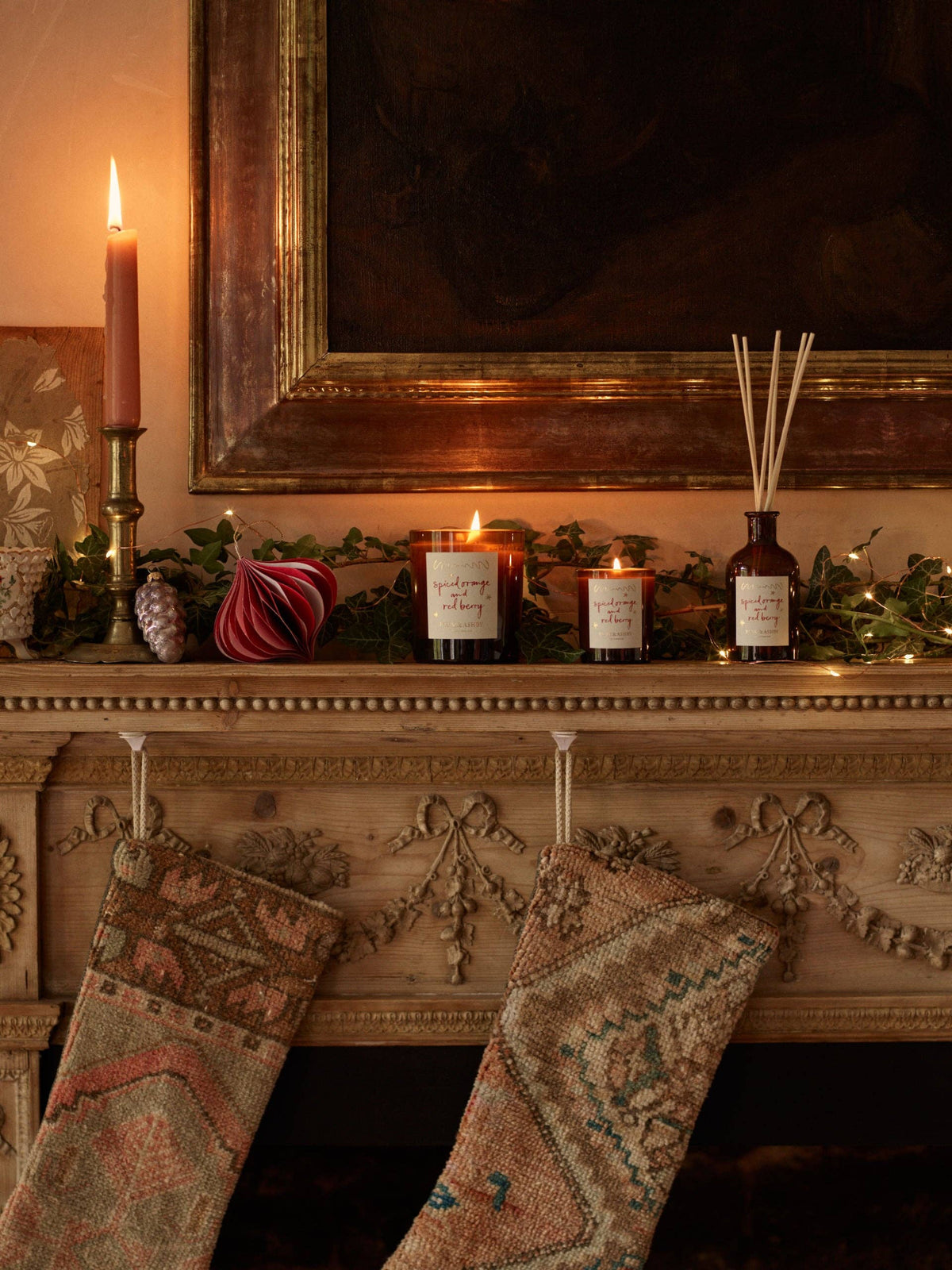 Spiced Orange & Red Berry Candle - Plum & Ashby 220g
