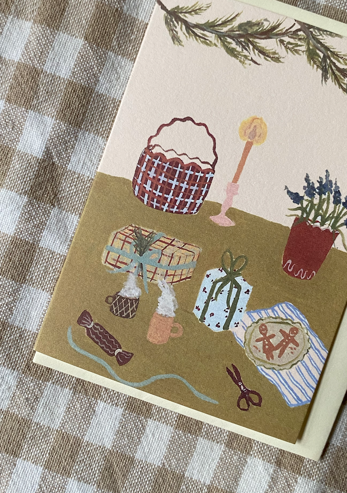 Winter Table Mini Christmas card