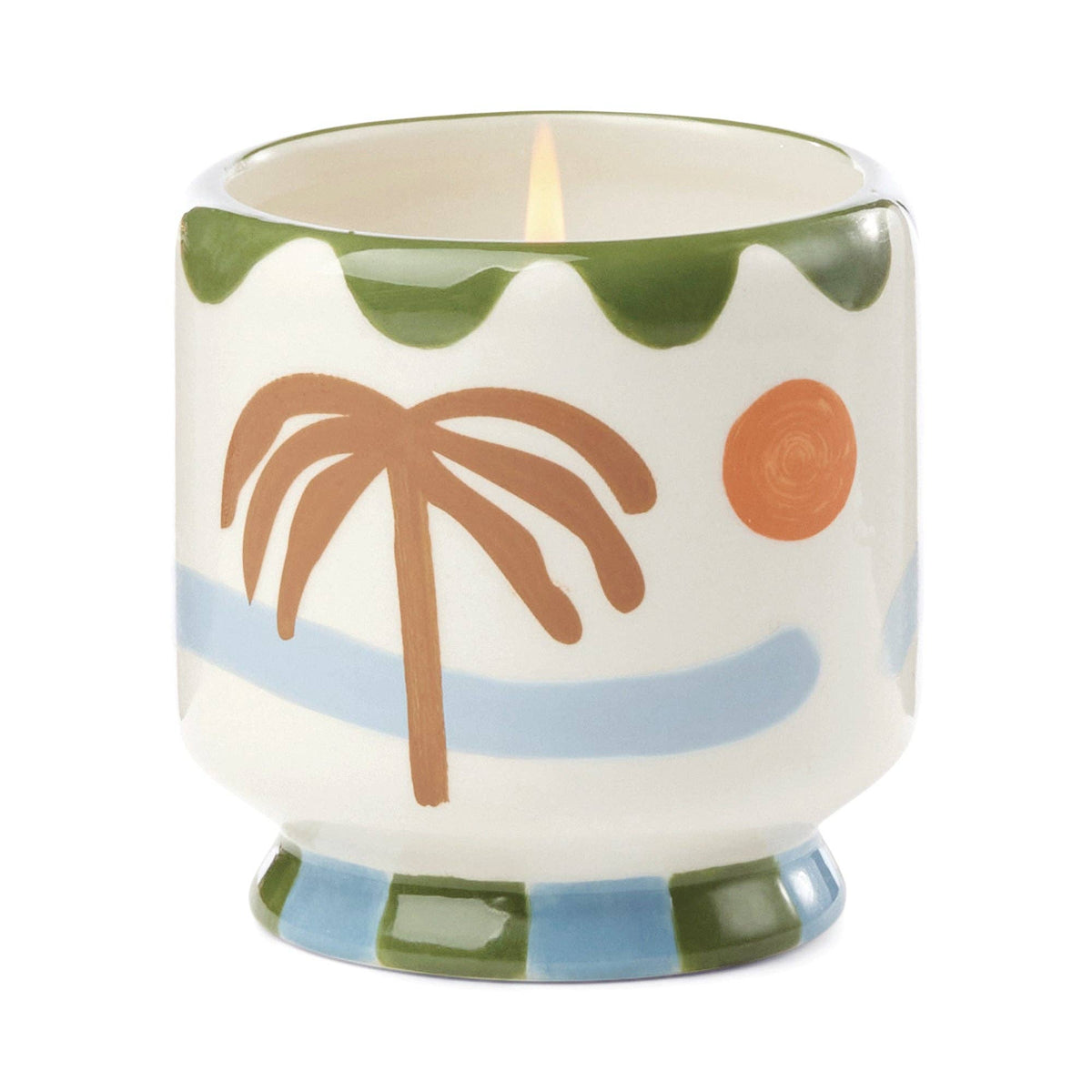 Palm Tree Ceramic Candle - Lush Palms
