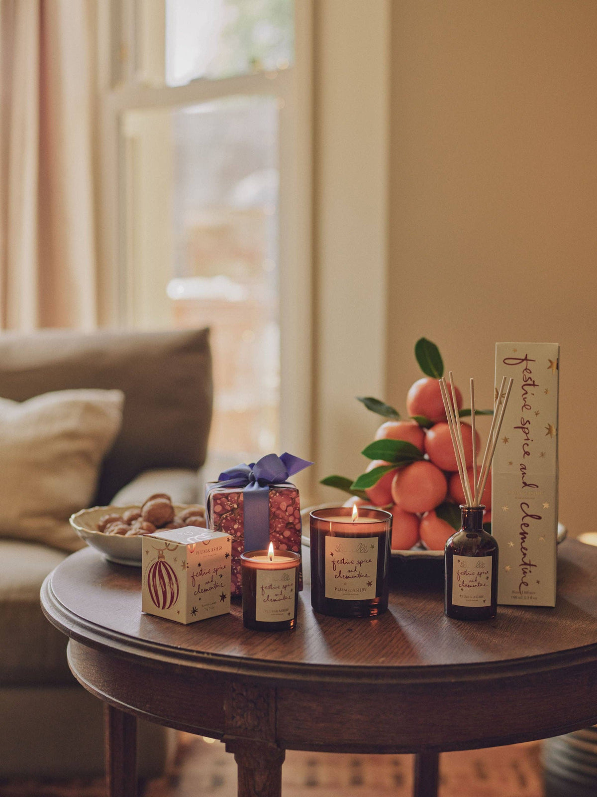 Festive Spice & Clementine Candle - Plum & Ashby 220g