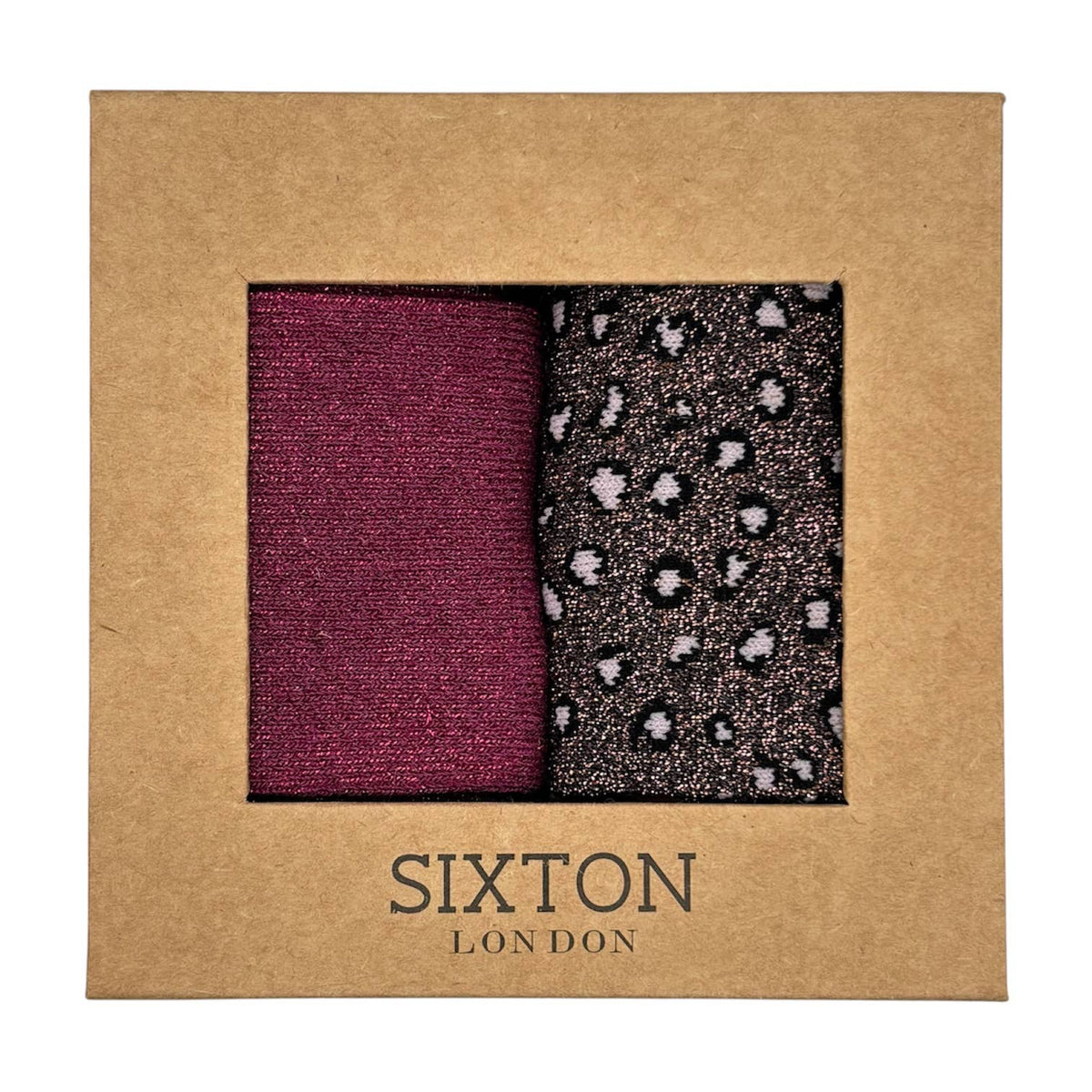 Fuchsia & Cheetah Sock Box Duo