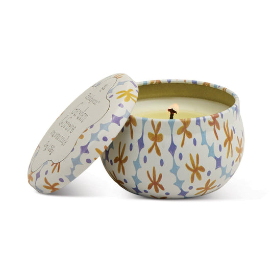 Tulip Printed Tin Candle - Garden & Grove