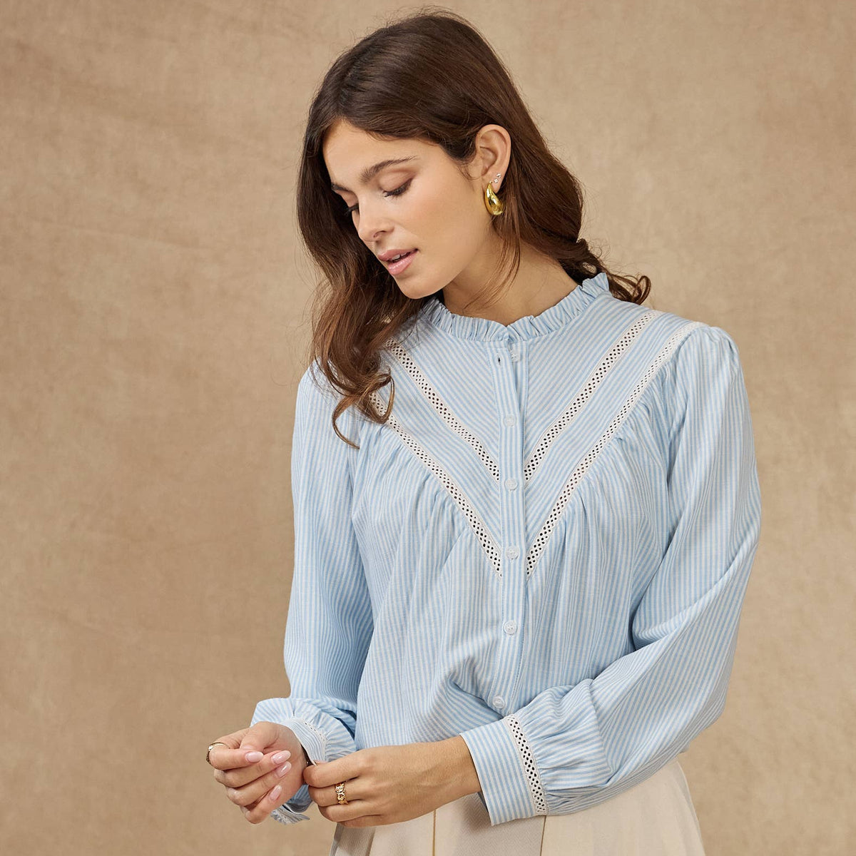 Gigi striped blouse - Blue