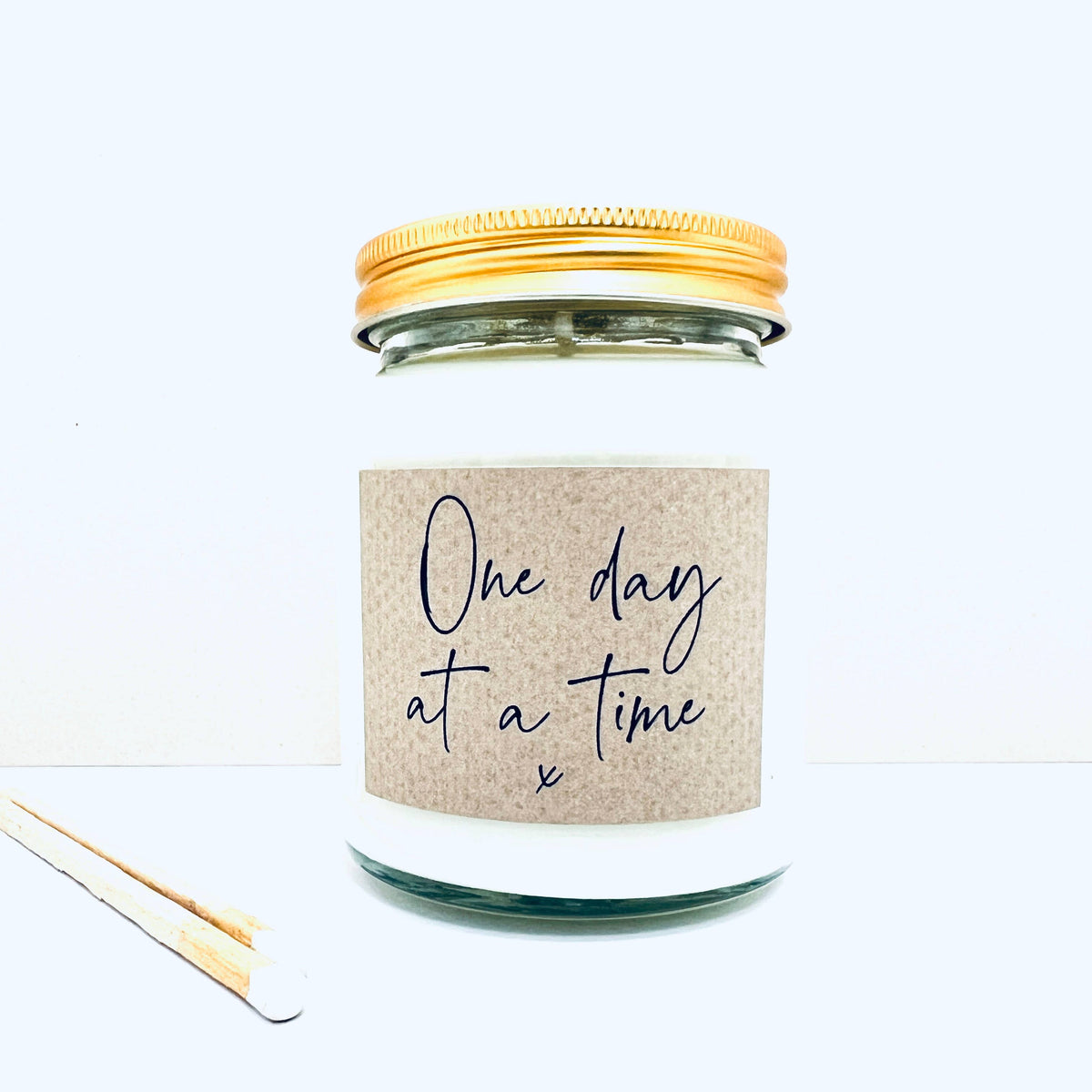 One day at a Time Handmade Soy Scented Candle - Coconut Milk and Sea Salt