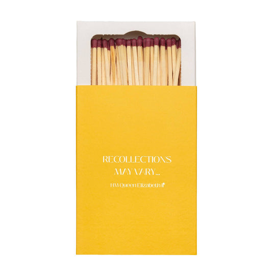 Recollections May Vary Design Long Matches