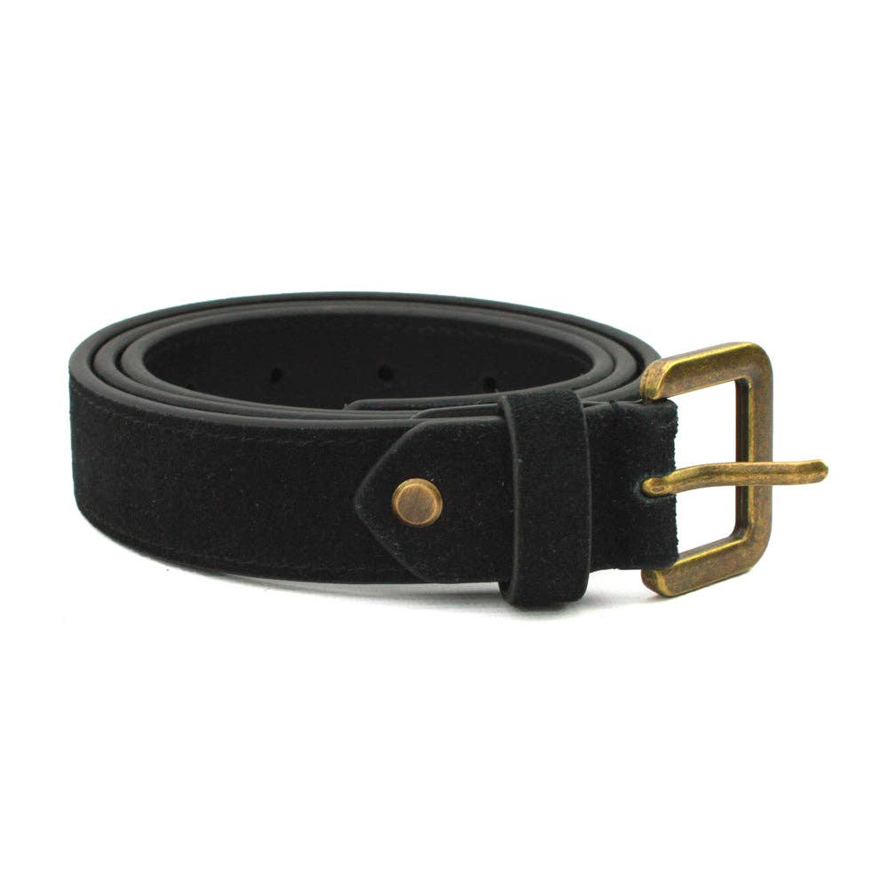 Alessia Suede Belt: Burgundy / 14
