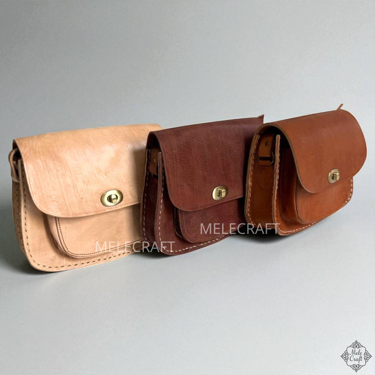 Leather Cross Body Bag – Crossbody Purse for Women: Dark Brown