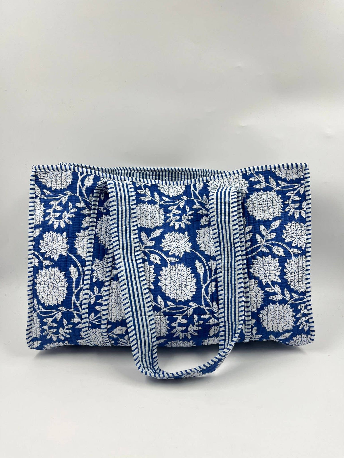 Cotton Kantha Quilted  Reversible Medium Tote Bag