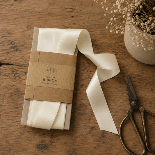Ivory Luxury Double Faced Satin Ribbon