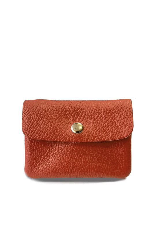 Leather Wallet - Rust
