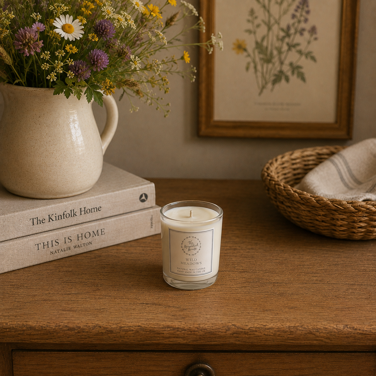 The Rounded House Small Votive Candle - Wild Meadows
