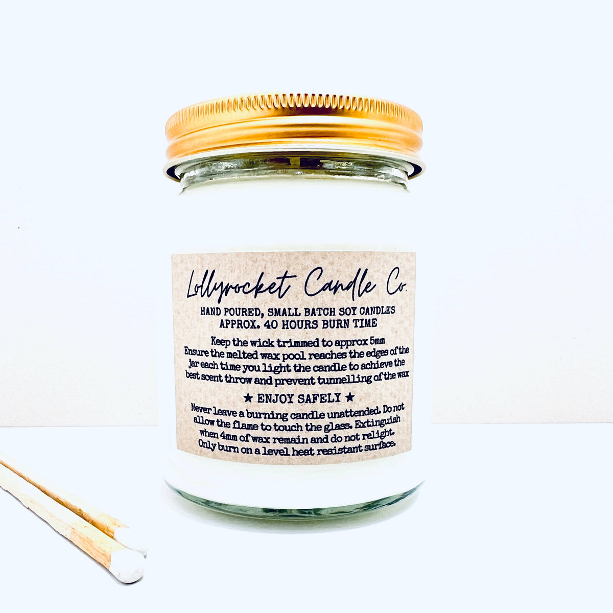 New Home Handmade Soy Scented Candle - Mimosa Flower and Mandarin