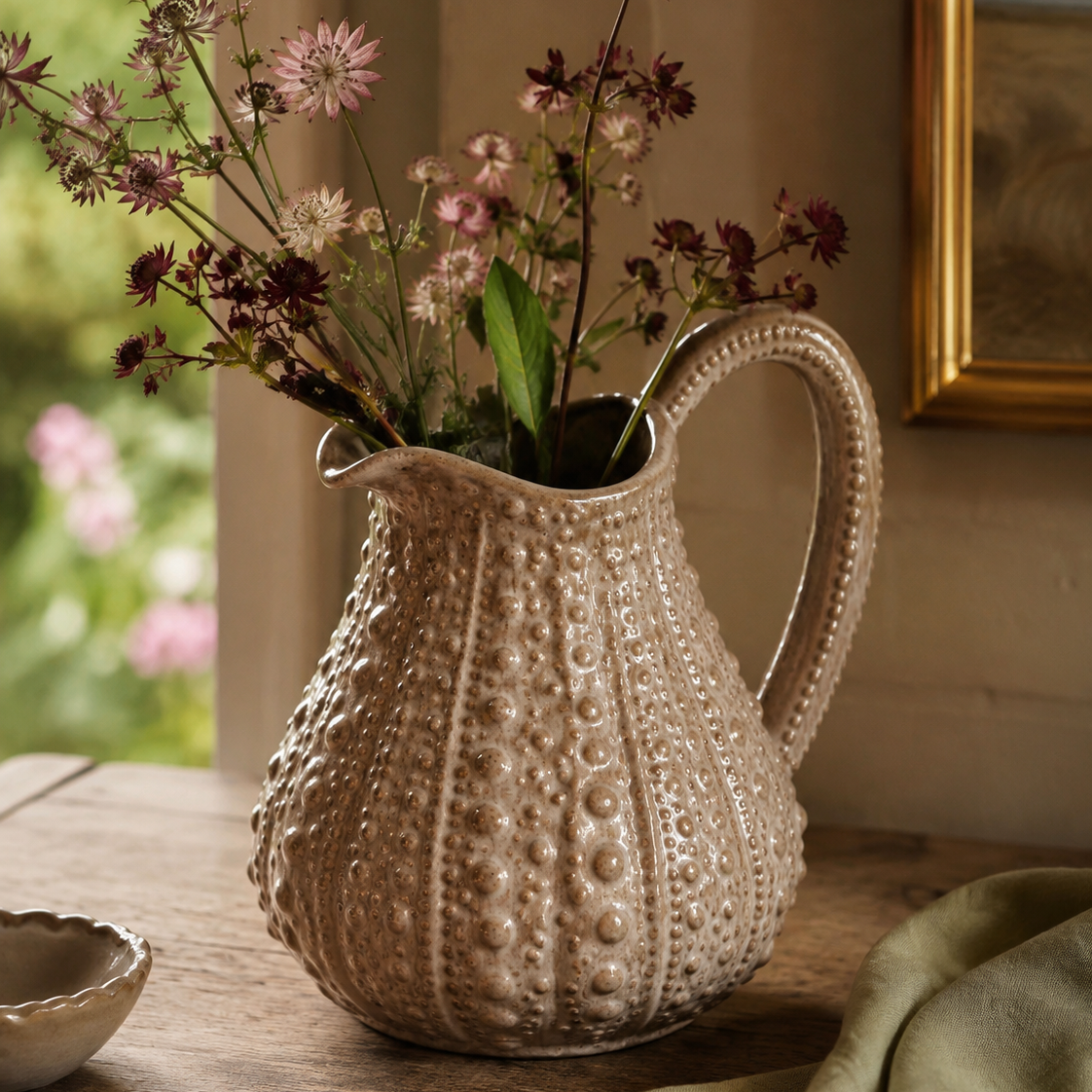 Urchin Jug  in Taupe