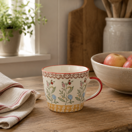 Yellow & Red Rosehip Mug