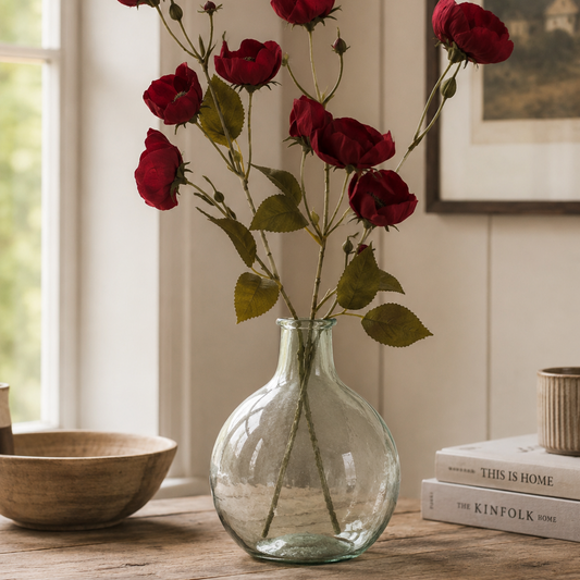 Burgundy Poppy Stem
