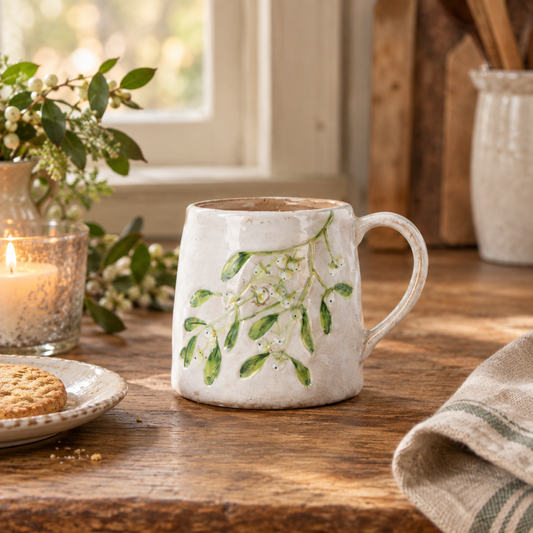 Mistletoe Stoneware Mug