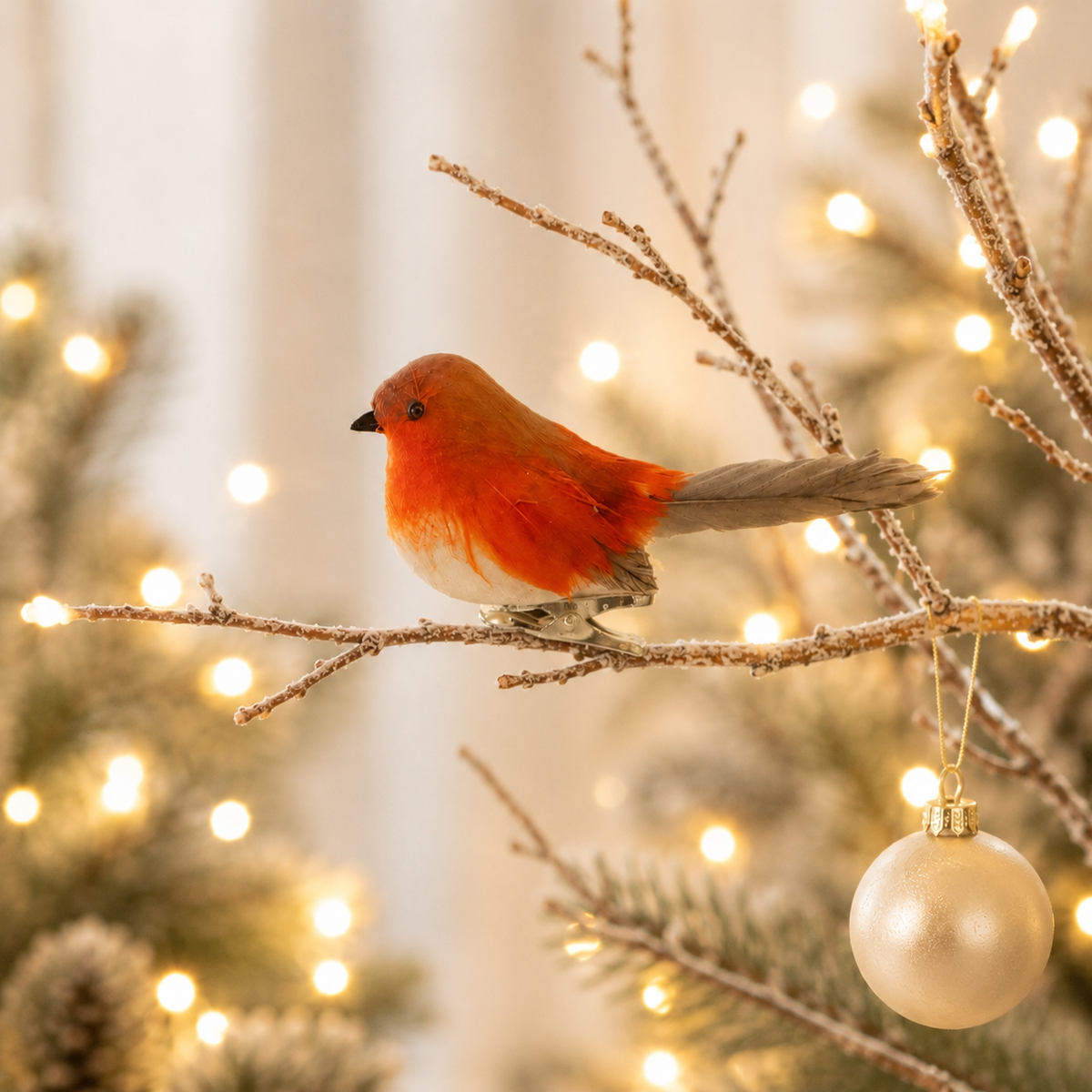 Clip on Robin Decoration