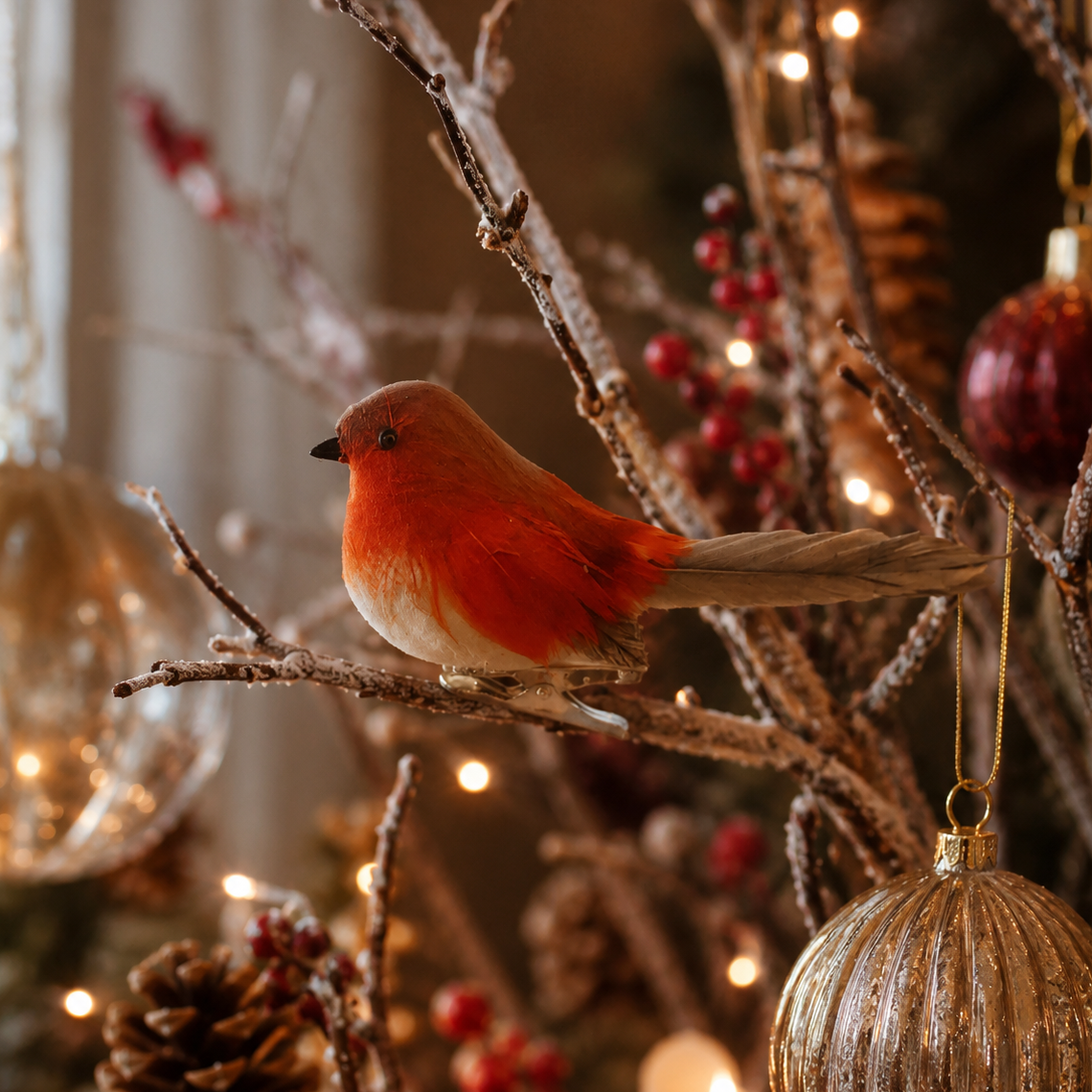 Clip on Robin Decoration
