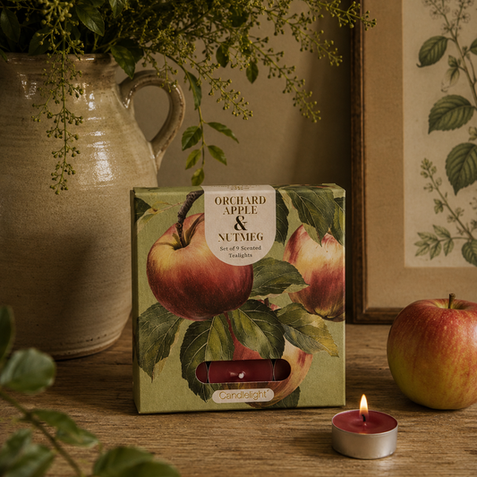 Set of 9 Tealights - Orchard Apple & Nutmeg