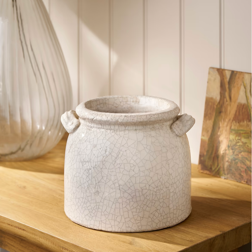 Crackle Glaze Chunky Pot