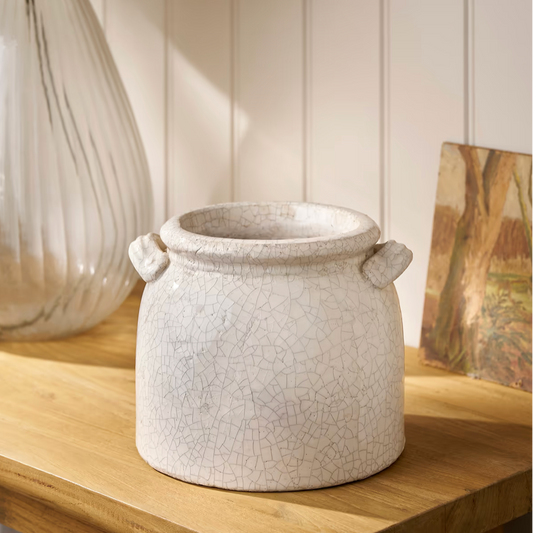 Crackle Glaze Chunky Pot