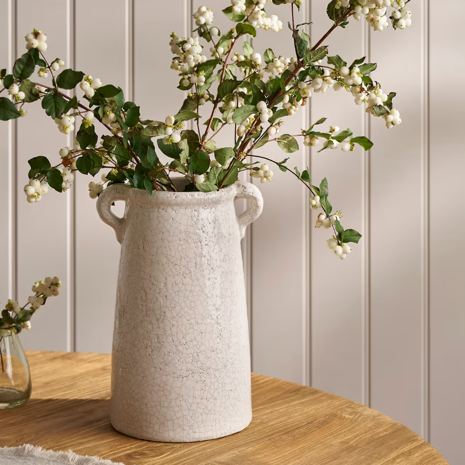 Crackle Glase Tall Country Vase