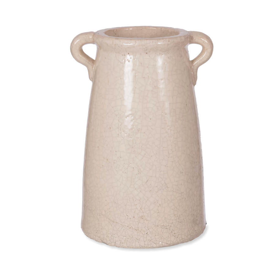 Crackle Glase Tall Country Vase