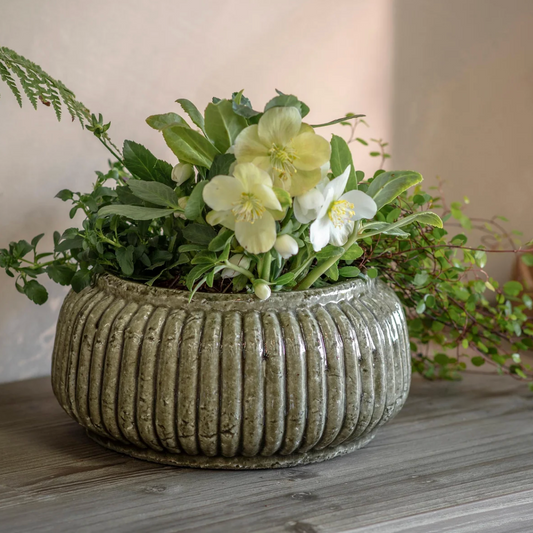 Ribbed Stoneware Bowl