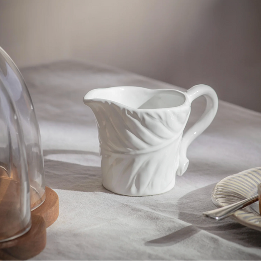 Small Textured Leaf Jug