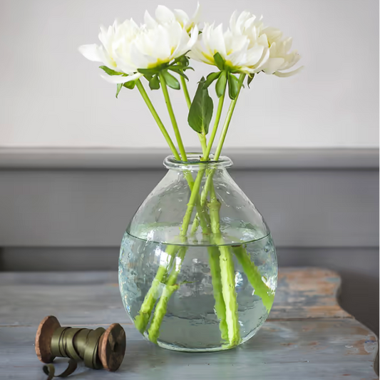 Recycled Glass Teardrop Vase