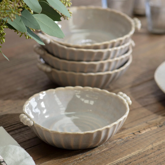 Fluted Shallow Bowl