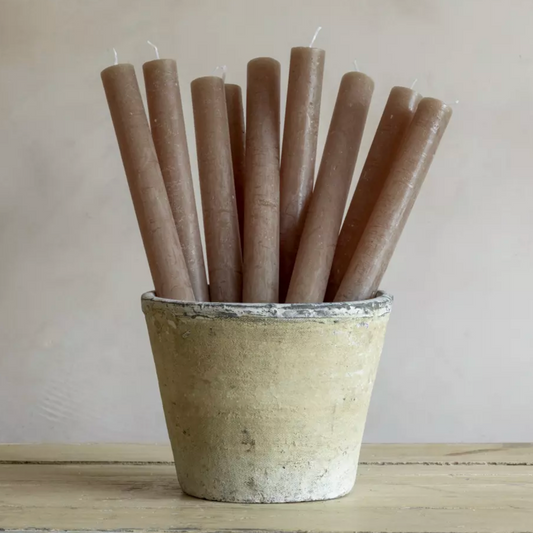 Rustic Dinner Candle - Caramel