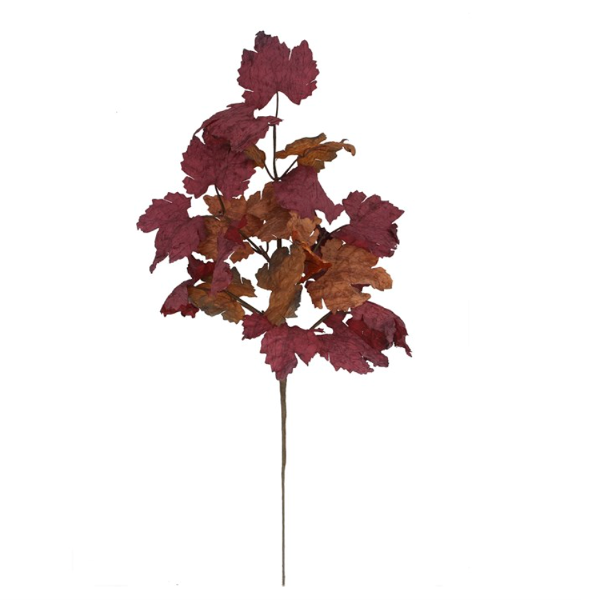 Burgundy Mix Leaf Autumnal Stem