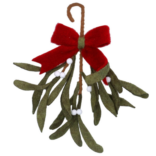 Felt Mistletoe Hanging Decoration