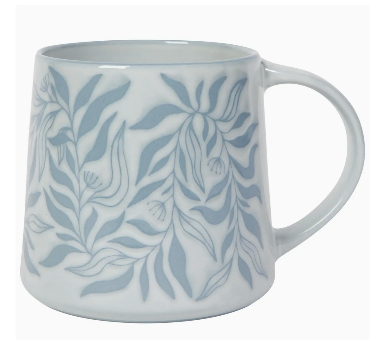 Botanical Design Mug - Blue