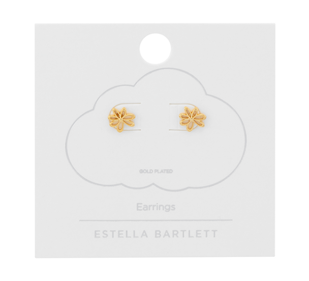 Mini Doodle Heart Studs by Estella Bartlett