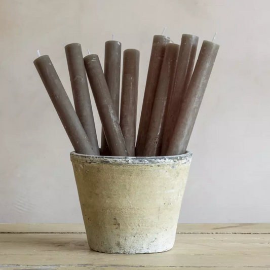 Rustic Dinner Candle - Latte