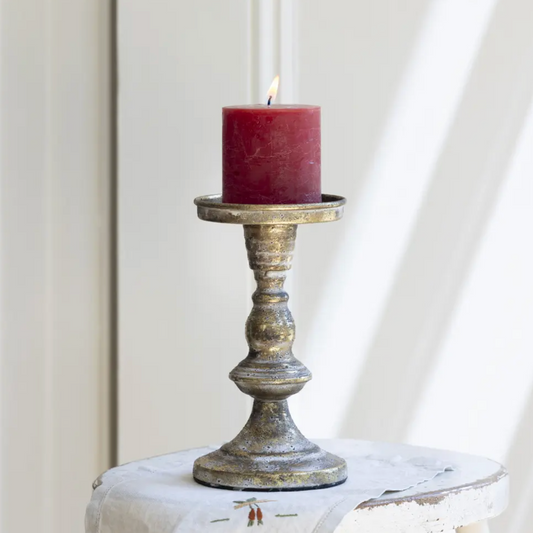 Rustic Pillar candle Holder - Small