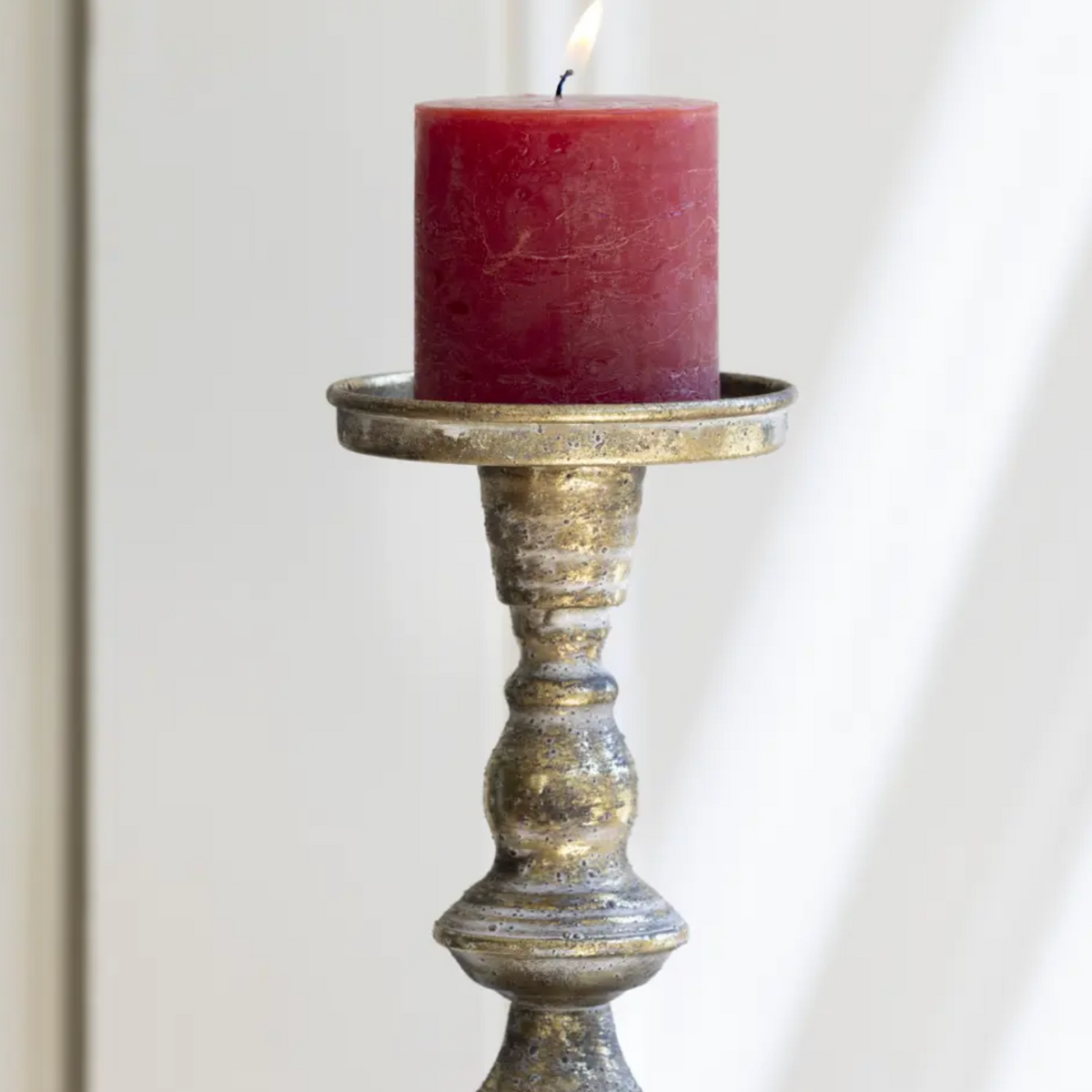 Rustic Pillar candle Holder - Small