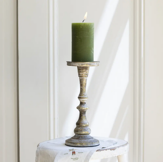 Rustic Pillar Candle Holder - Large