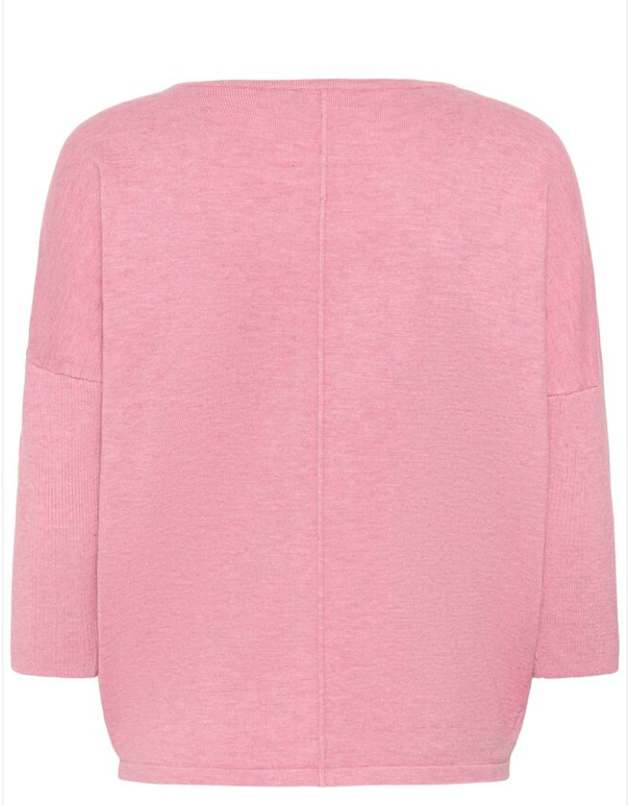 Saint Tropez MilaSZ R-Neck Pullover - Foxglove Melange