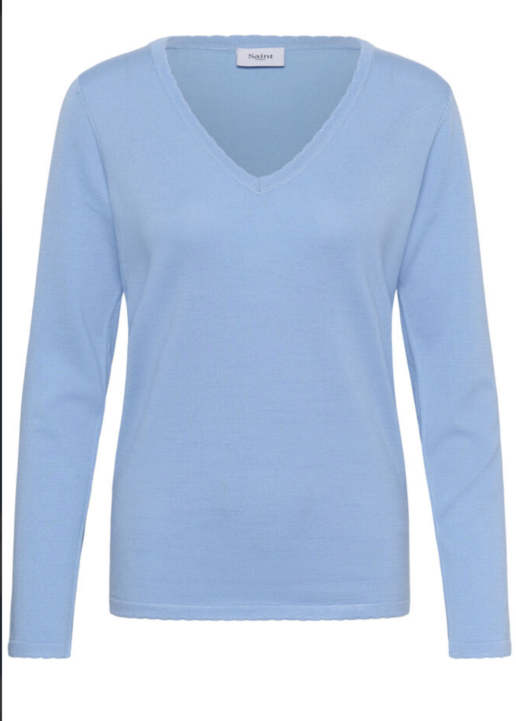 Saint Tropez MilaSZ V-Neck Pullover - Serenity