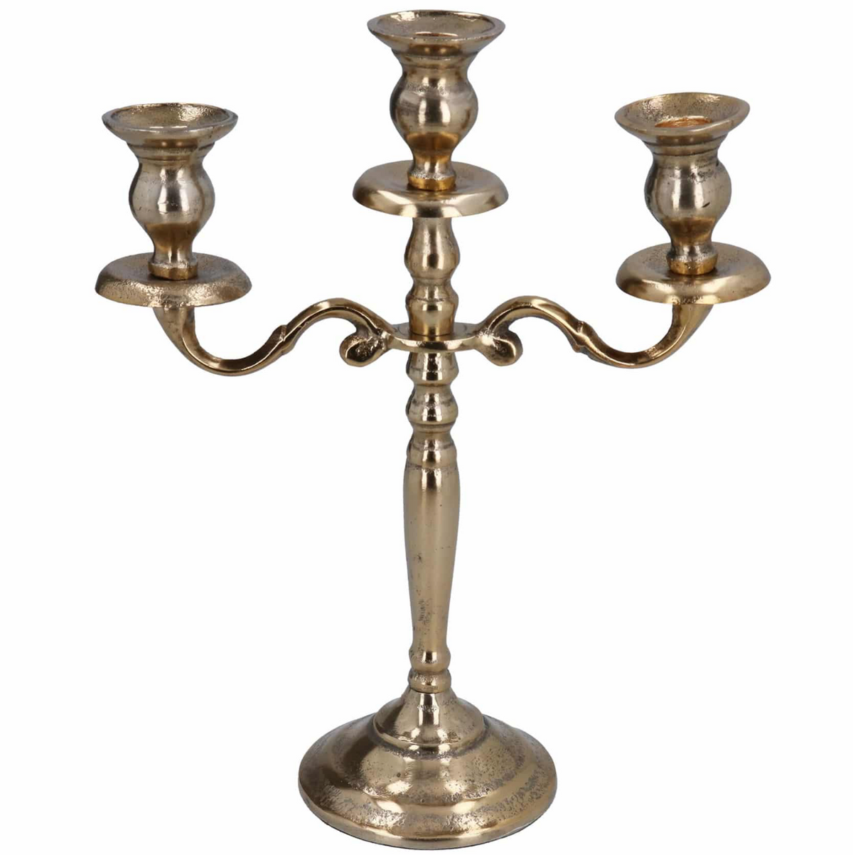 Gold 3-Branch Candelabra